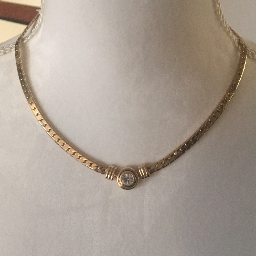 Faux gold necklace